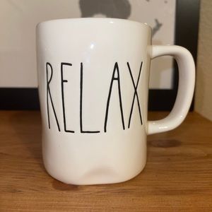 Rae Dunn m stamped relax mug